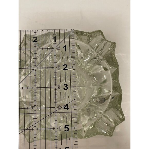 Cigar/cigarette Vintage‎ Glass French Square Ashtray 60s Mid Century Heavy Cut C - Picture 7 of 13